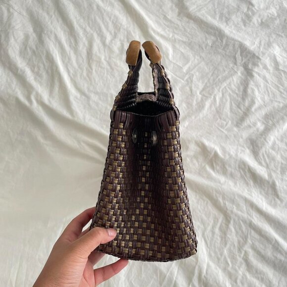 Brown Woven Top-handle bag - Picture 7 of 8